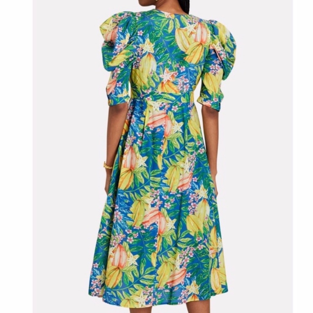 NWT FARM Rio Star Fruits Midi Dress, L - Picture 3 of 13